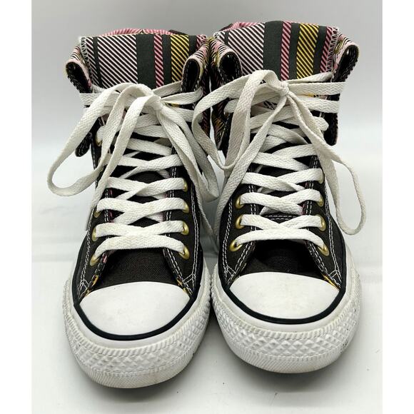 Converse Chuck Taylor All Star Women's 7.5 Layer Up Plaid Hi Top 517442 GUC - Picture 4 of 16